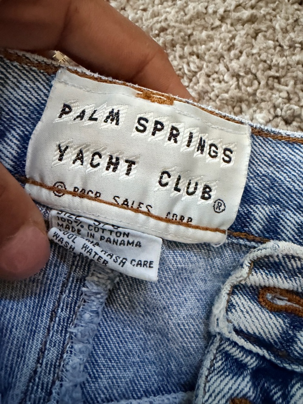 Vintage Palm Springs Yacht Club High Rise Denim Jeans - Picture 9 of 16